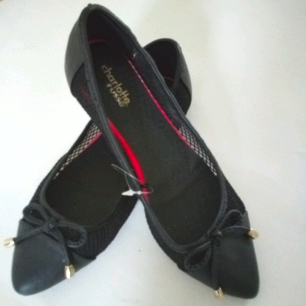 Brand New Charlotte Russe Mesh Pointy-Toe Flats